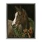 Stupell Industries Horse with Festive Wreath Floating Frame By Ethan Harper